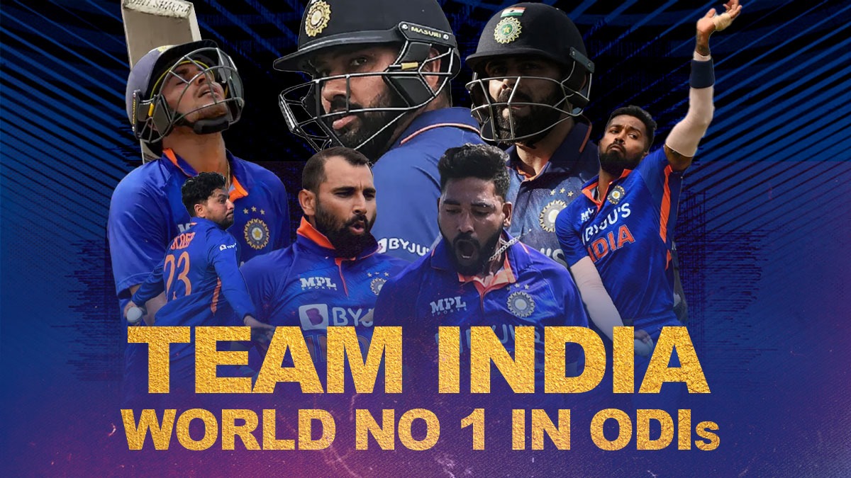 ICC ODI Ranking India BEST WHITEBALL Team in WORLD, Rohit