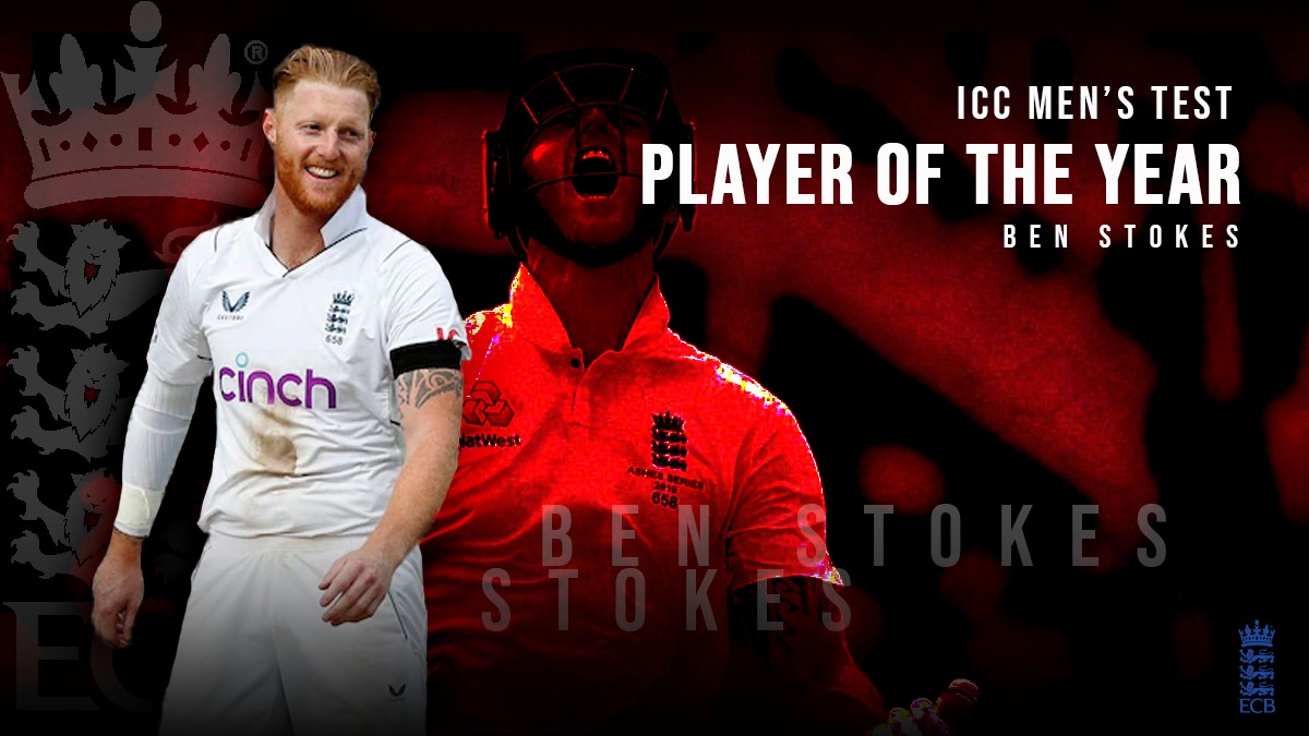 ICC Test Player Of The Year: England's Ben Stokes Named As ICC Men's ...