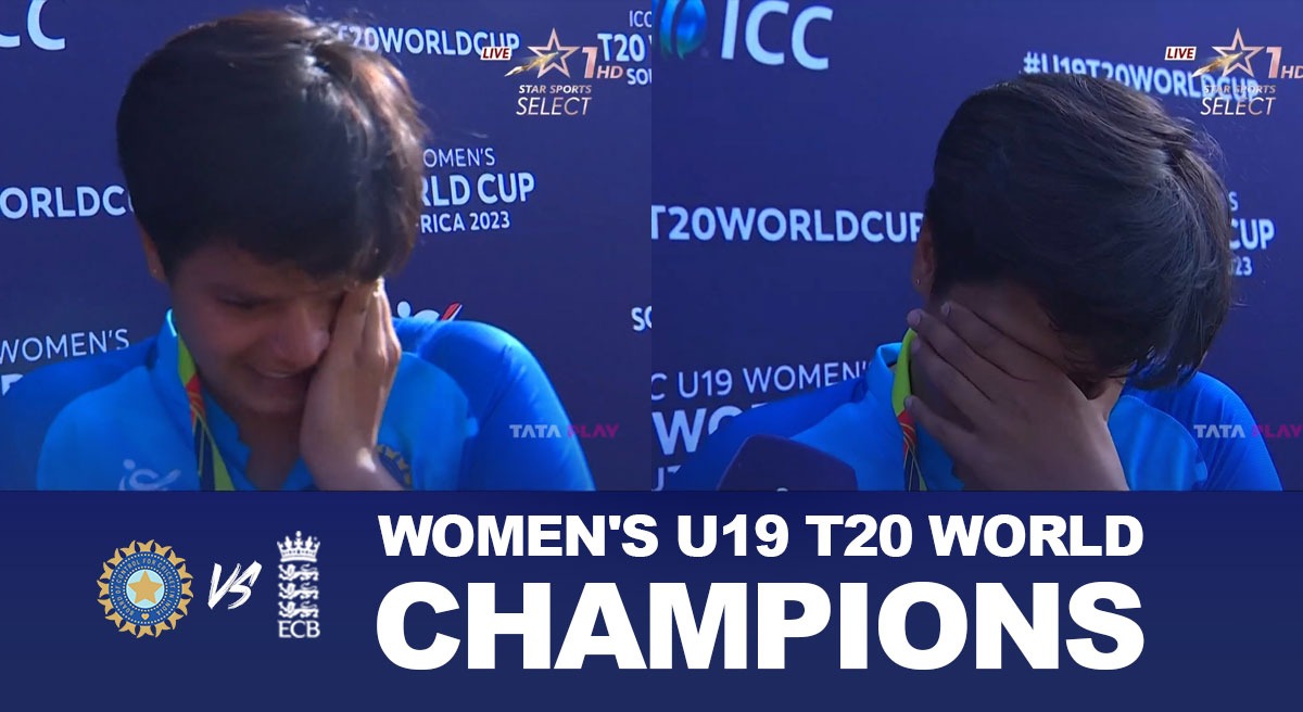 IND-W U19 WC Champions: WATCH Shafali Verma Breakdown In TEARS As India ...