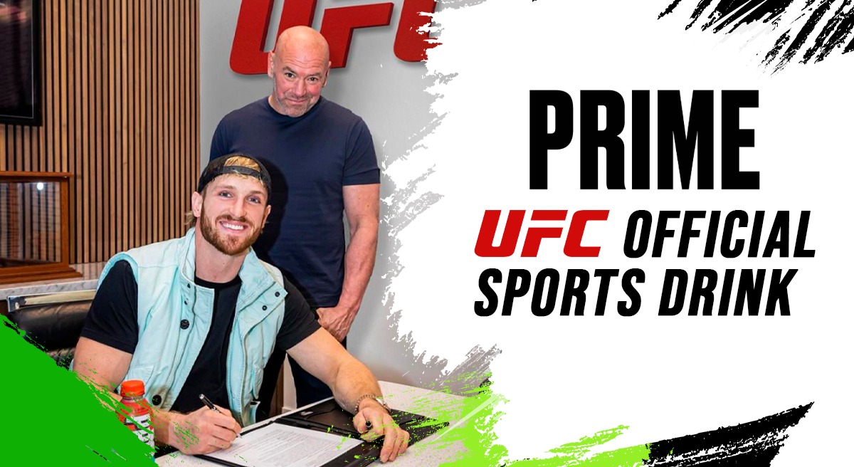 Logan Paul led PRIME UFC official sports drink Dana White and