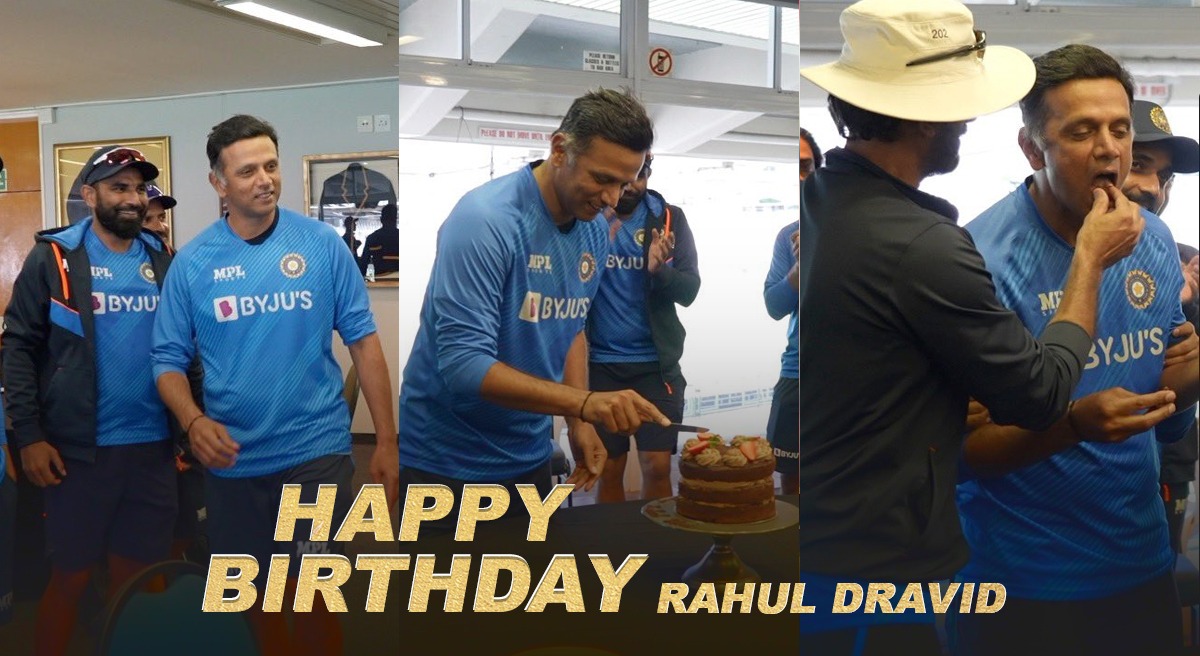 Rahul Dravid Birthday: Indian Team coach turns 50, Watch Rohit Sharma and  team celebrates Rahul Dravid's 50th Birthday: Follow IND vs SL LIVE