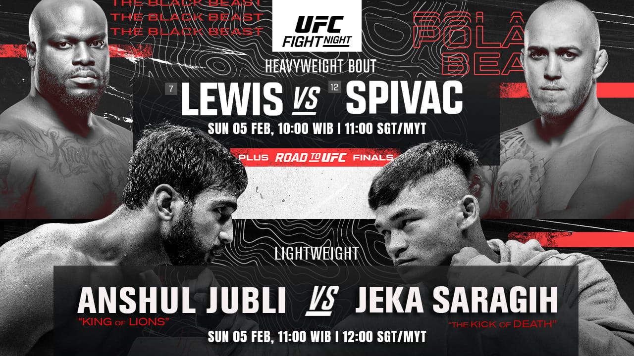 UFC Fight Night: Lewis Spivac Live From Las Vegas: Saturday, February 4 ...