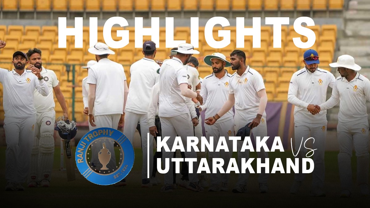 Ranji Trophy 2023 Quarter Final Karnataka thrash Uttarakhand by an