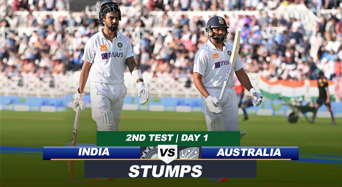 IND vs AUS Highlights, Day 1 RohitRahul survive as India trail by 242