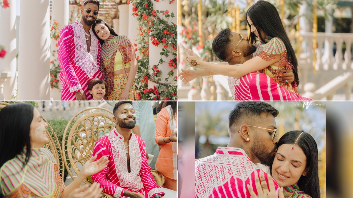 Hardik Pandya Wedding Hardik Pandya Shares Adorable Pics Of Haldi Ceremony With Wife Natasha