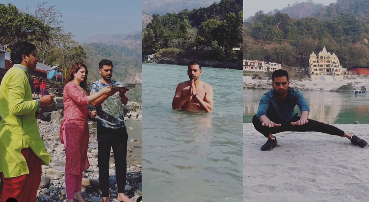 IPL 2023: Deepak Chahar takes inspiration from Virat Kohli, goes to  Rishikesh for spiritual break, does YOGA on Ganga shores: Watch Video