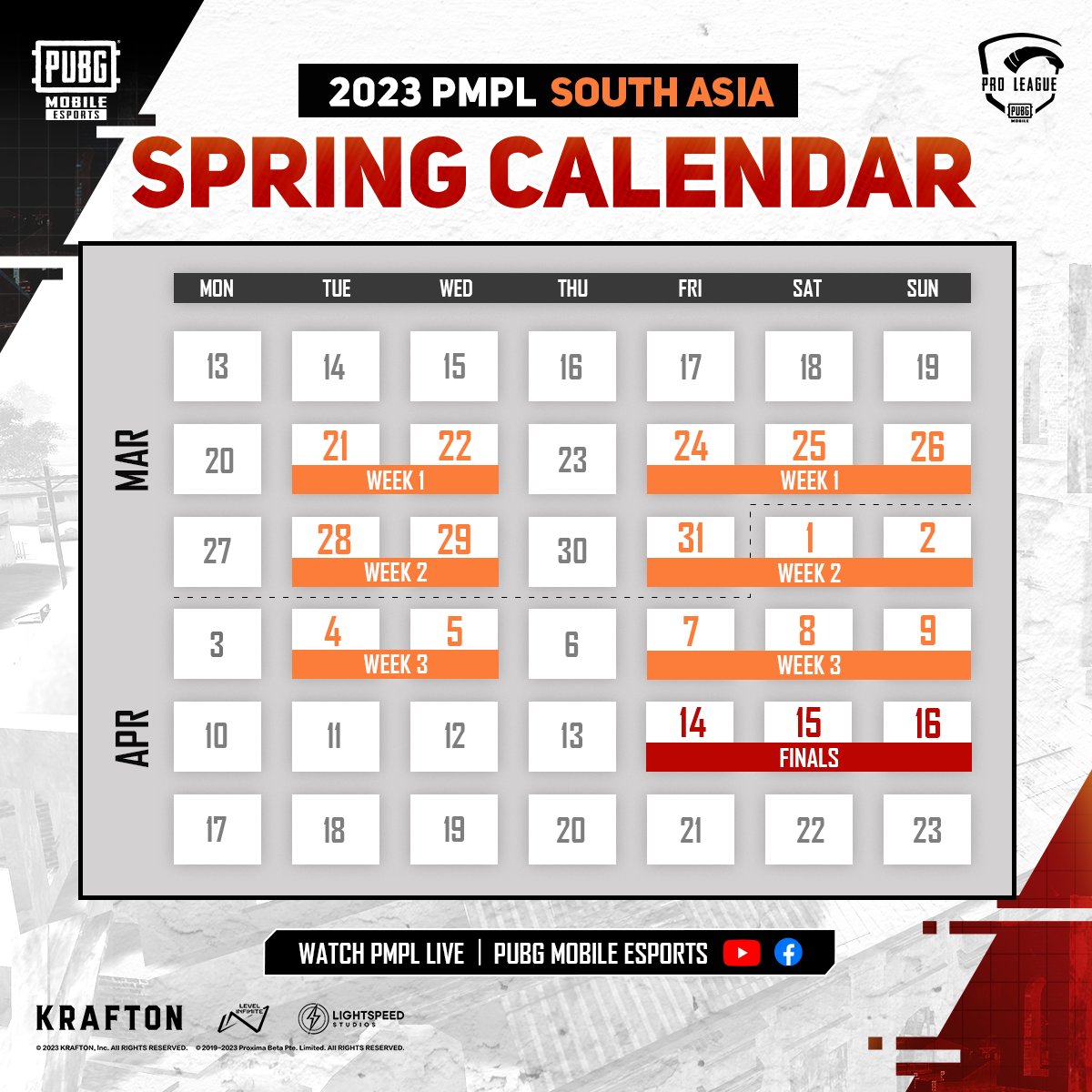 PMPL South Asia 2023 Spring: PUBG Mobile Esports annonce le calendrier de la PUBG Mobile Pro League South Asia 2023 Spring, VOIR LES DÉTAILS