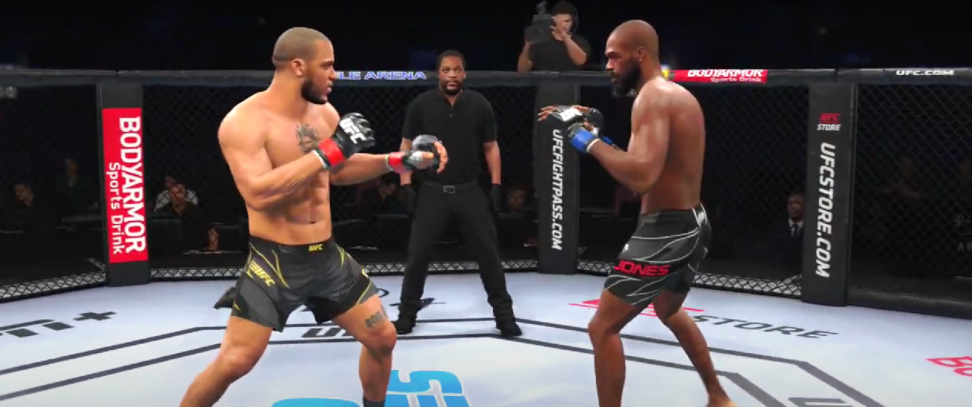 Jon Jones Vs Ciryl Gane Streamed Video Of Ea Ufc 4 Gamer Shows How Jon