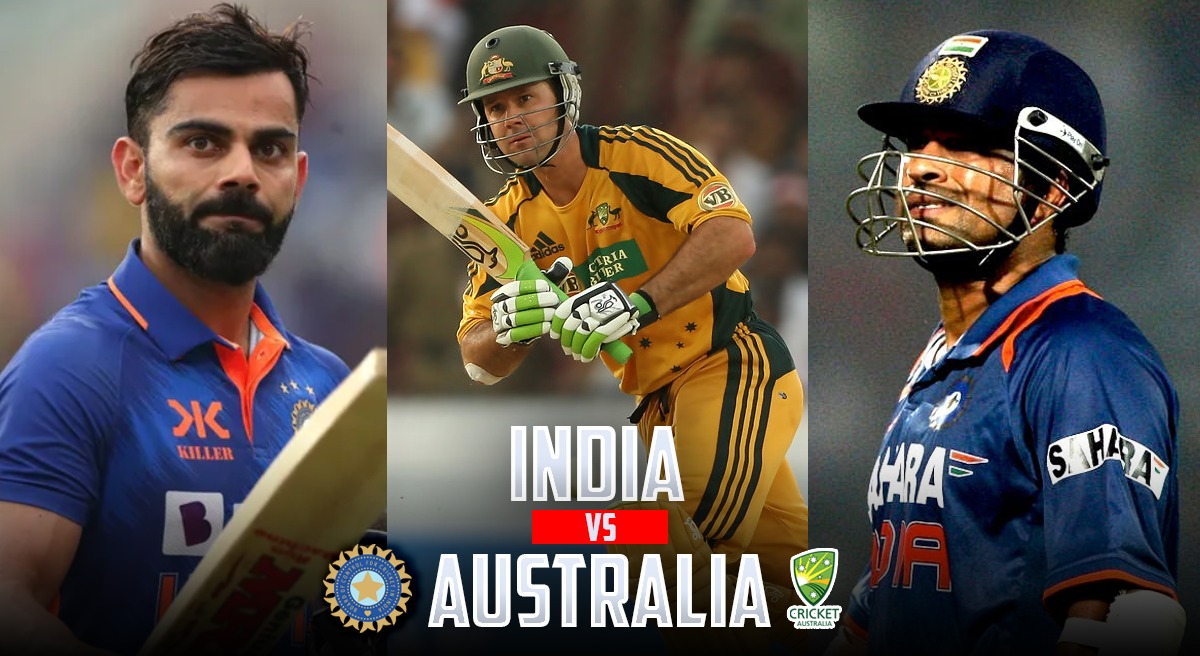 IND vs AUS ODI Virat Kohli on cusp of Sachin Tendulkar and Ricky