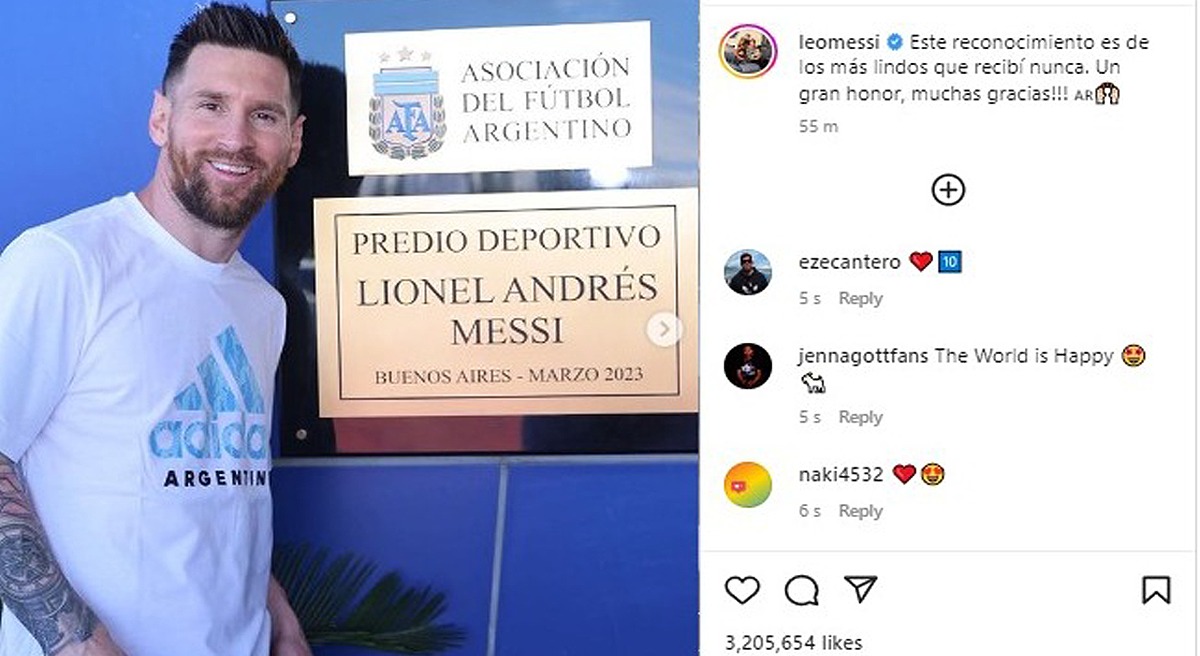 Lionel Messi: Argentina FA training facility renamed after