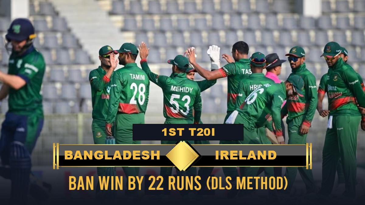 Bangladesh vs Ireland Highlights Bangladesh win by 22 runs as Taskin