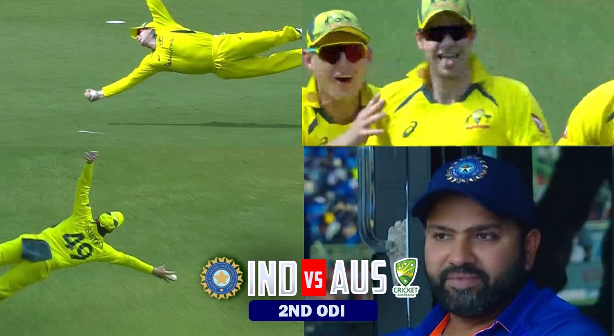 Ind Vs Aus Watch Steve Smith Takes Stunning Diving Catch To Dismiss