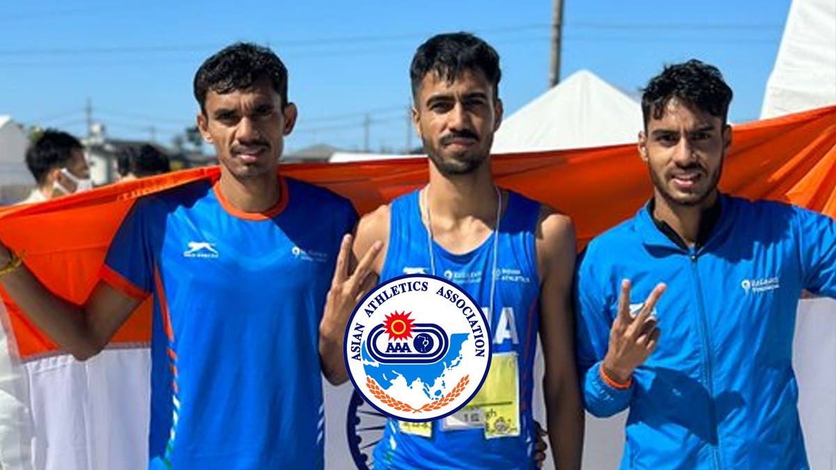 Asian 20km Race Walking Championship Akshdeep Singh wins gold, Vikash