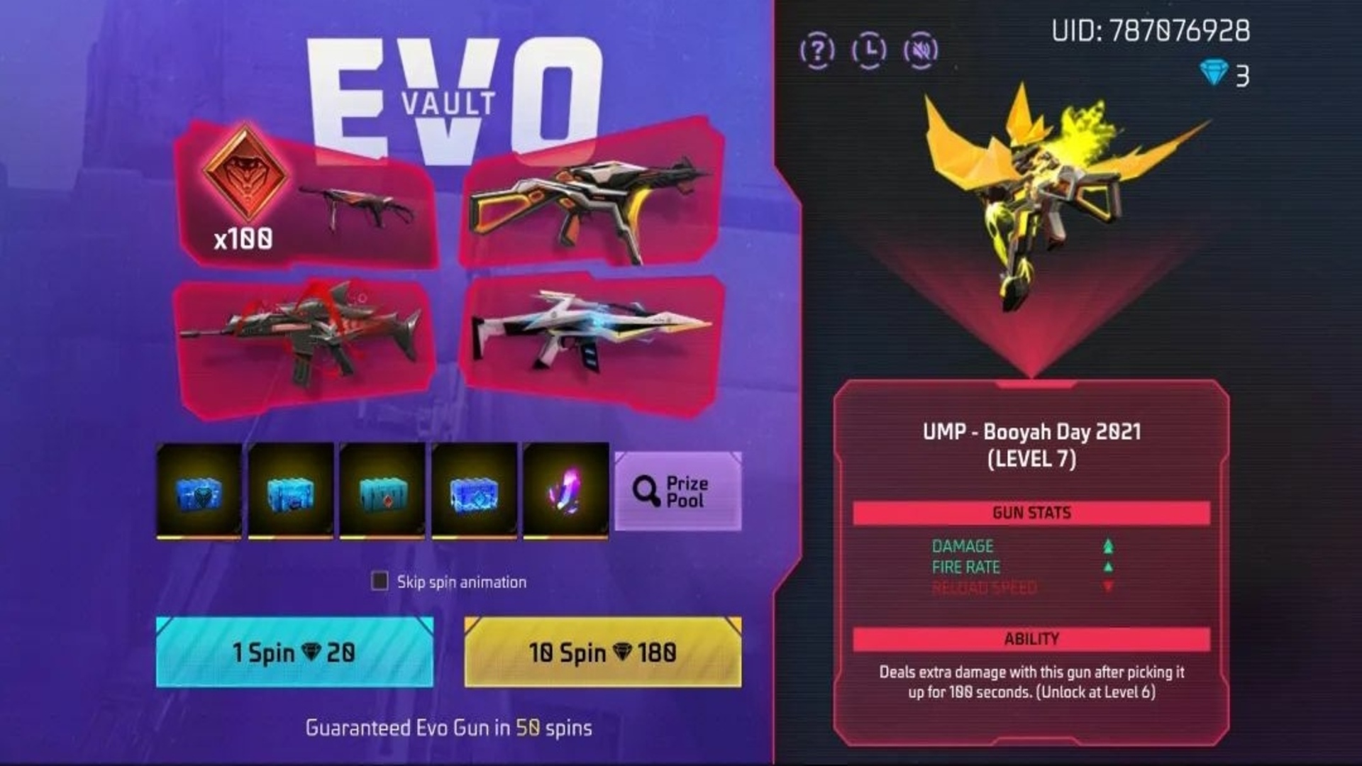 Rewards Overview, Emerald Storm, Garena Free Fire MAX