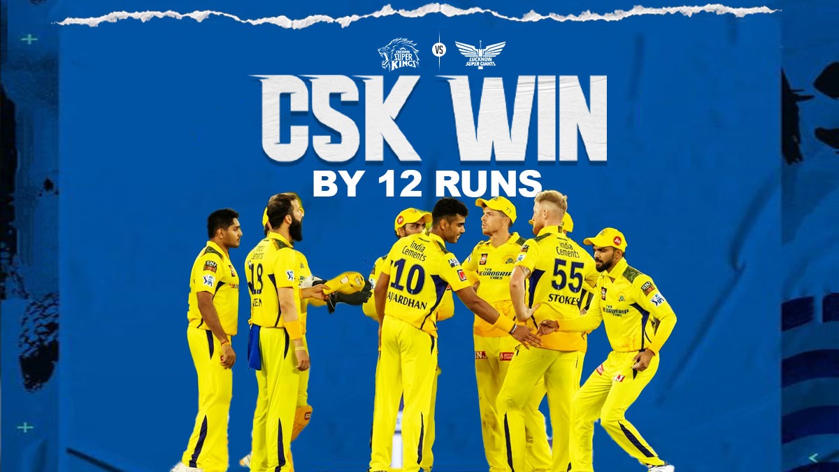 CSK vs LSG Highlights CSK survive Mayers scare in Dhoni's