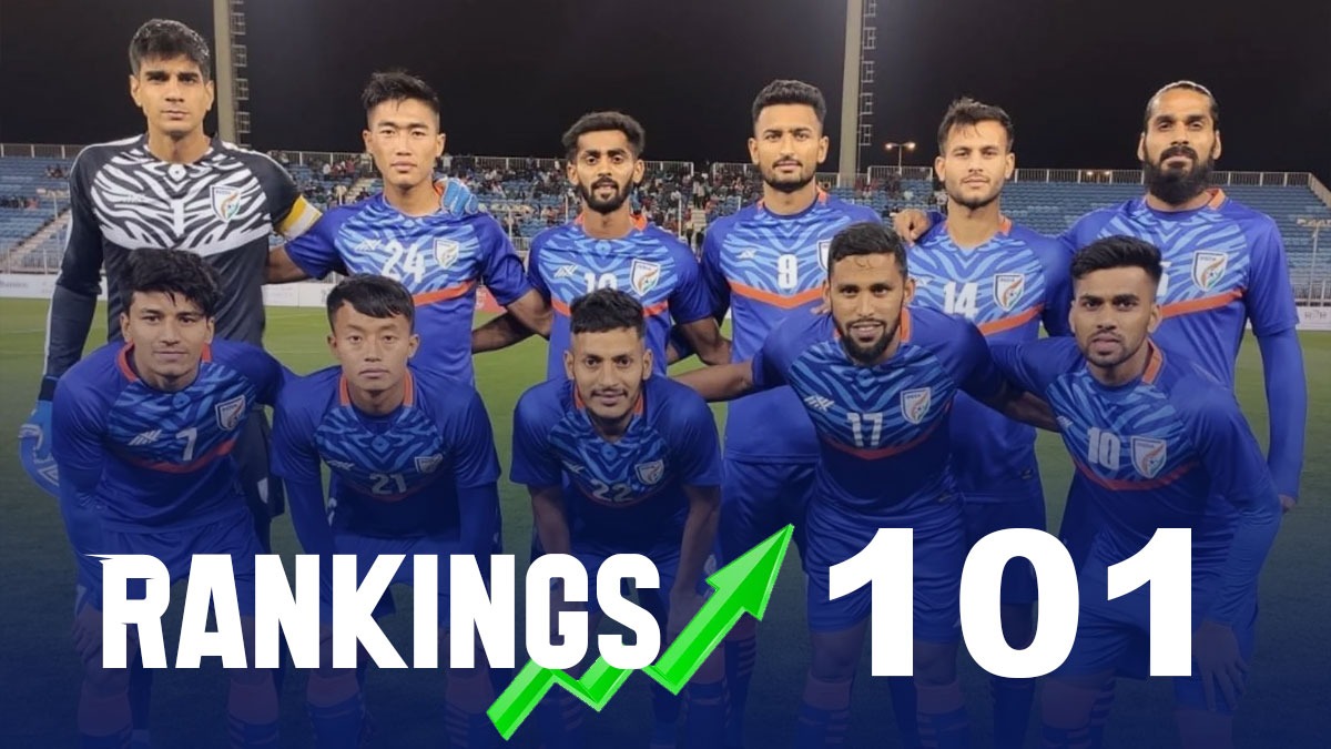 Indian Men's Football team climbs up to 100th rank on FIFA world rankings