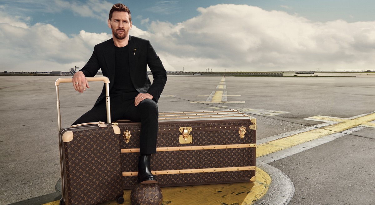 Messi starred in a new ad for the French fashion house Louis