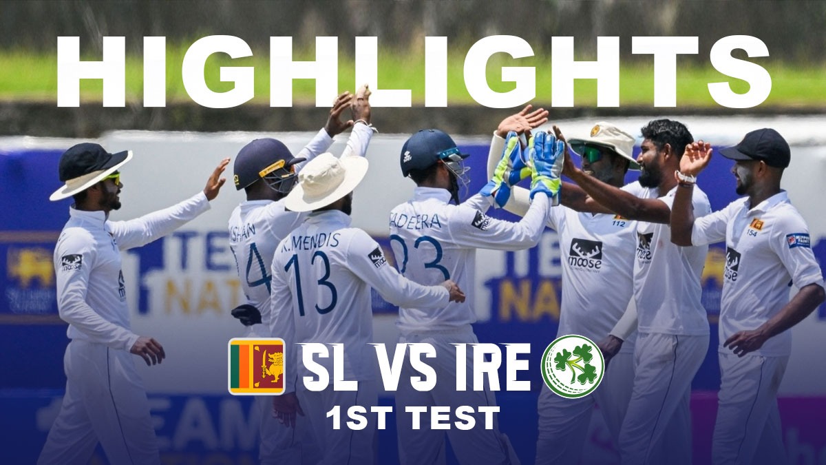 SL vs IRE Highlights Jayasuriya bowls Sri Lanka to innings victory