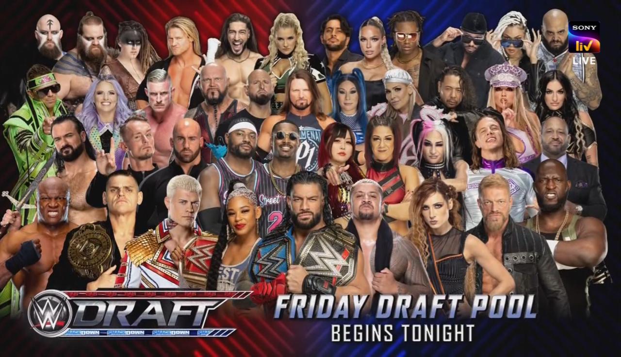 WWE Draft 2023 First Round Roman Reigns and Solo Sikoa to Friday Night