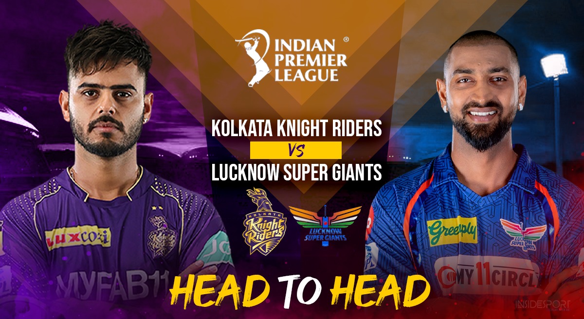 KKR vs LSG Head-To-Head: Who leads the head-to-head rivalry between Kolkata  Knight Riders and Lucknow Super Giants in IPL?