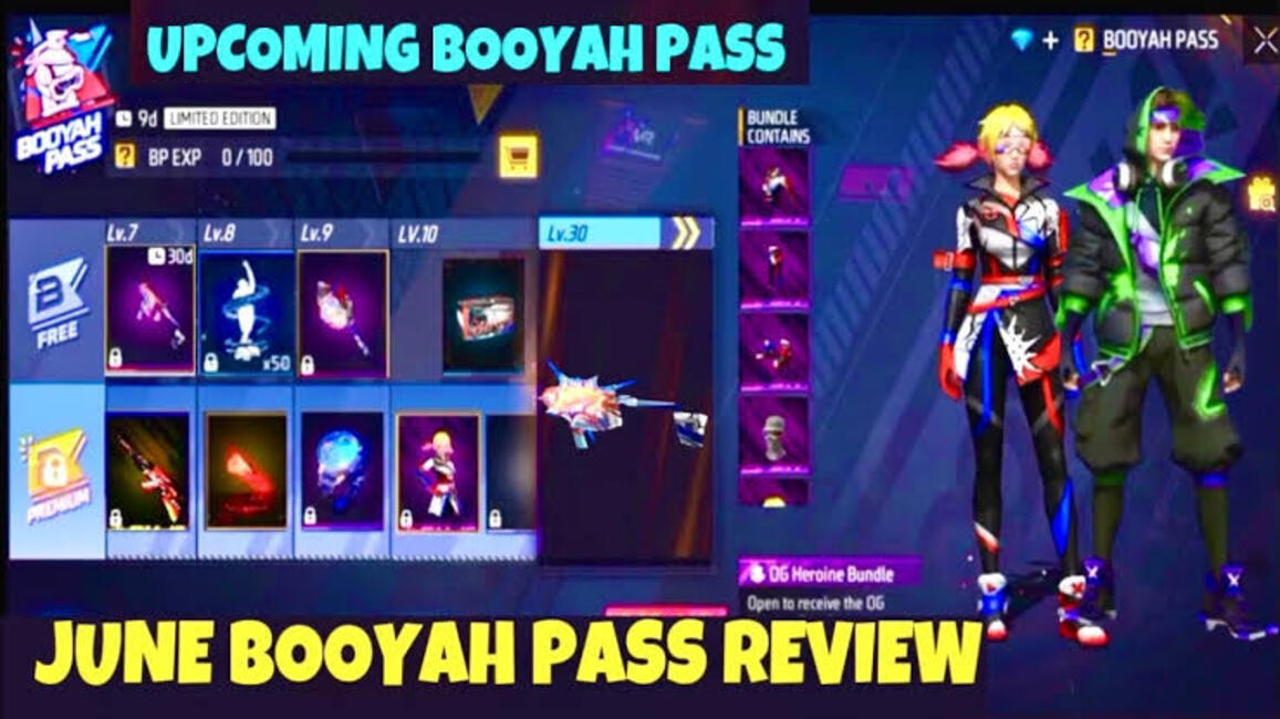 Free Fire MAX Booyah Pass June 2023: Check out the leaked Rewards ...