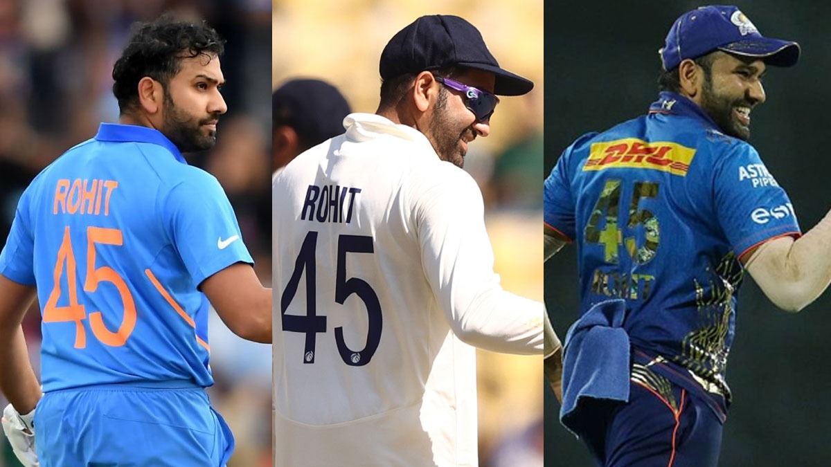 Here's Why Rohit Sharma Wears Jersey Number 45