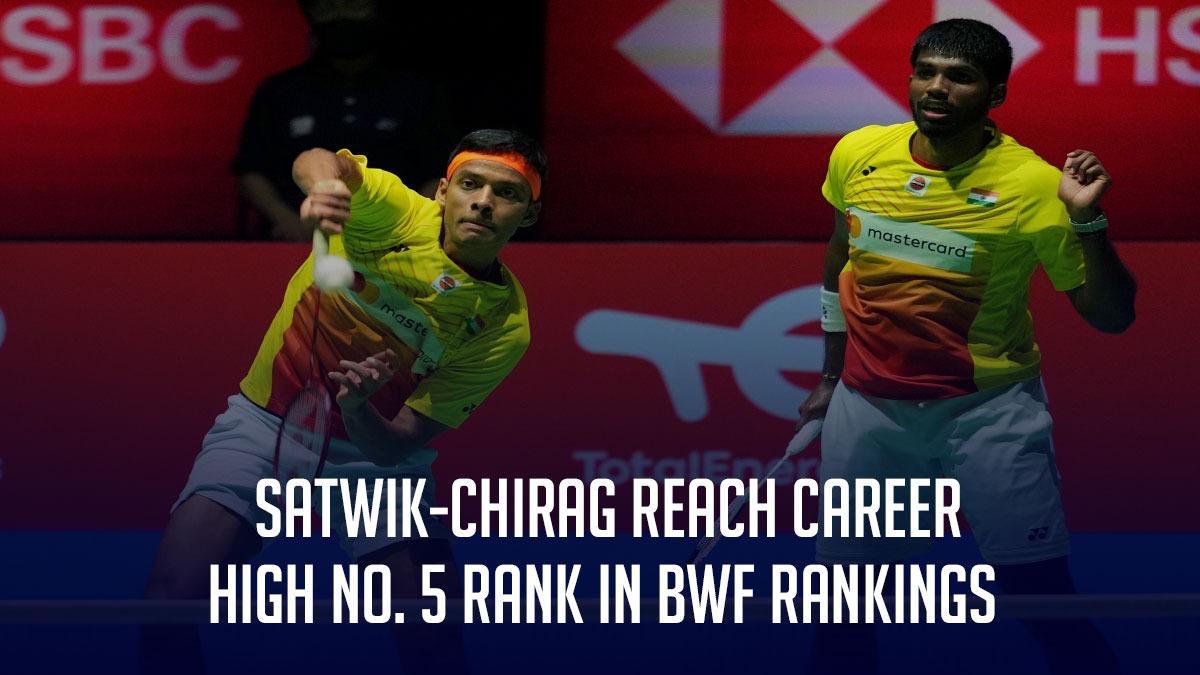BWF Rankings Satwiksairaj Rankireddy and Chirag Shetty regain World No