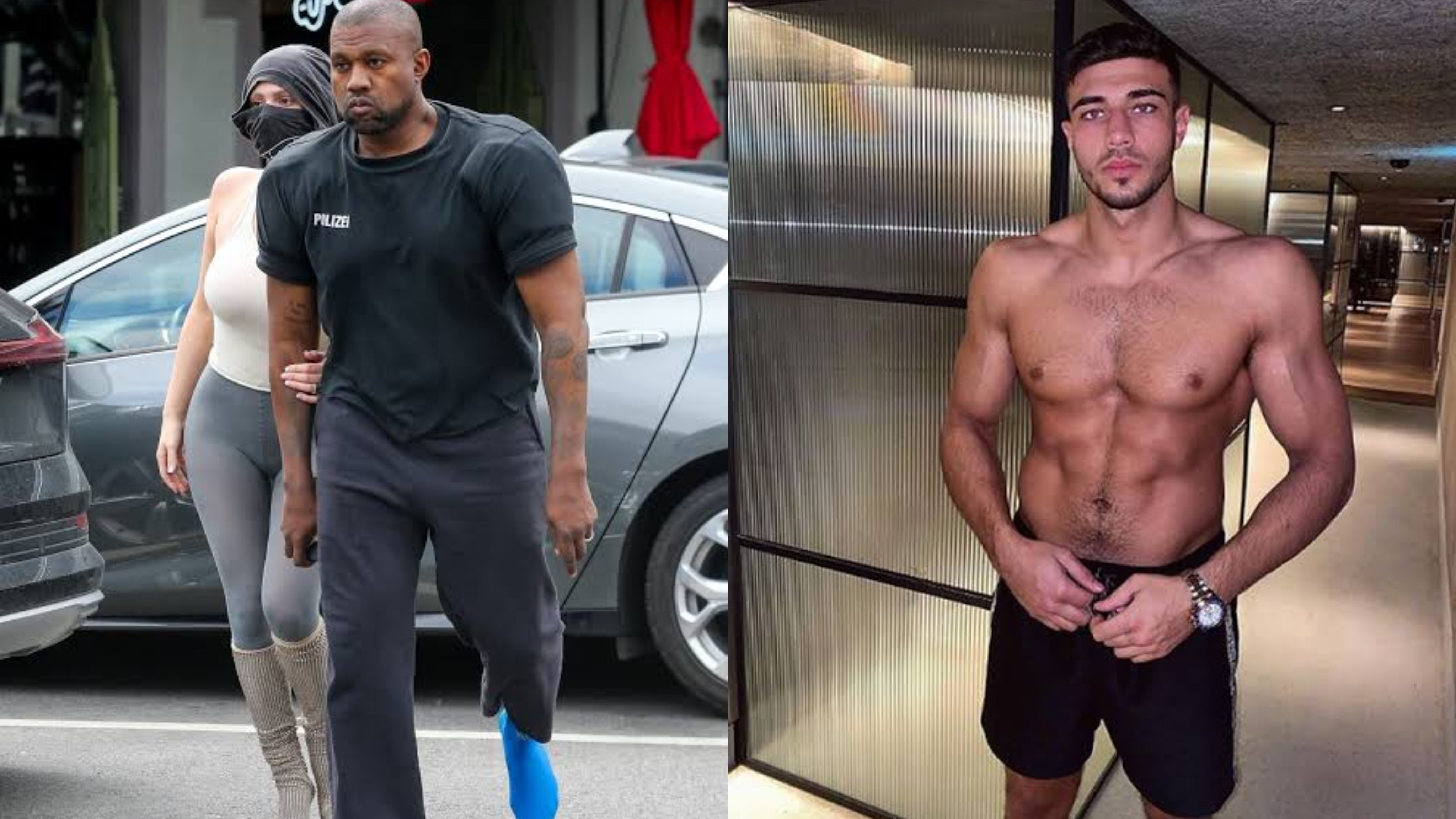 Fans React to Kanye West Flexing Big Physique While Hanging Out with ...