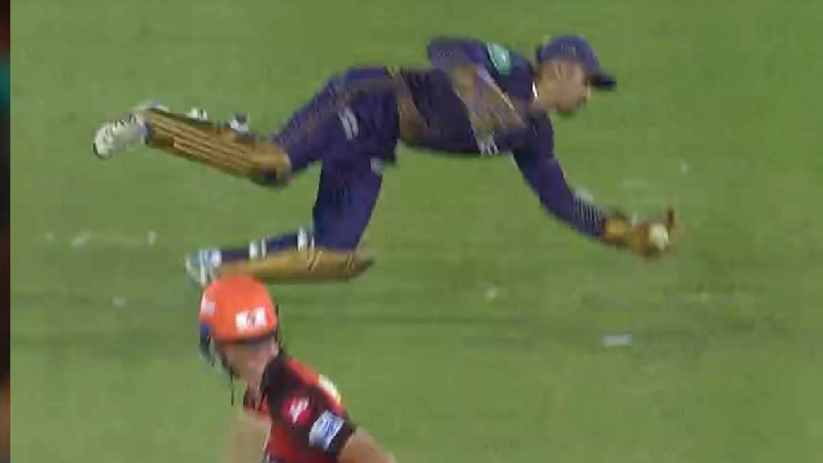 Ipl 2023 Watch Rahmanullah Gurbaz Take One Handed Blinder Behind The Stumps Inspires Kkr To 