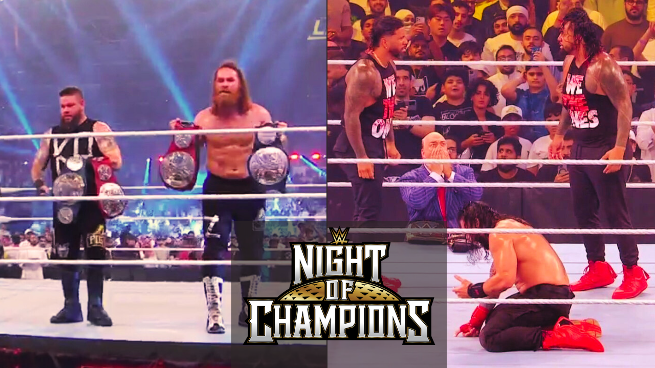 WWE Night of Champions 2023 Results Did the Bloodline Split? Sami Zayn