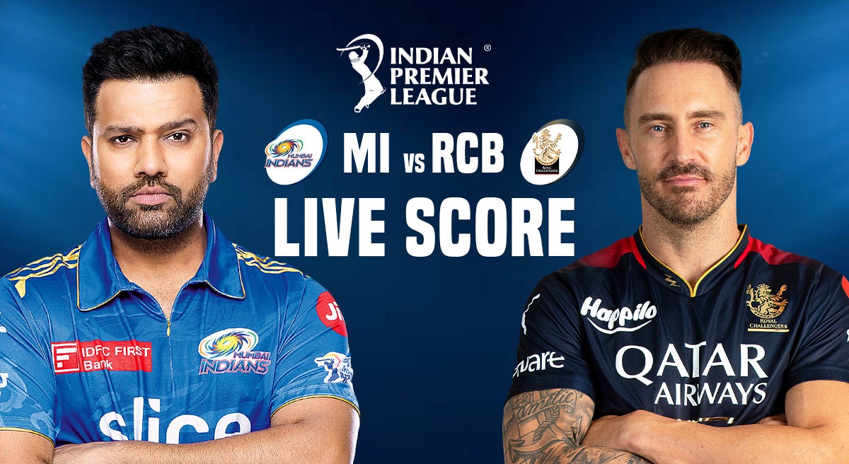MI vs RCB LIVE Score Fight for the 3rd Spot as Mumbai Indians and