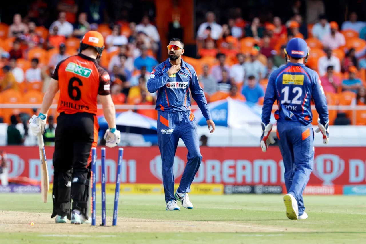 SRH vs LSG: Watch Krunal Pandya DEMOLISH Hyderabad's middle order ...