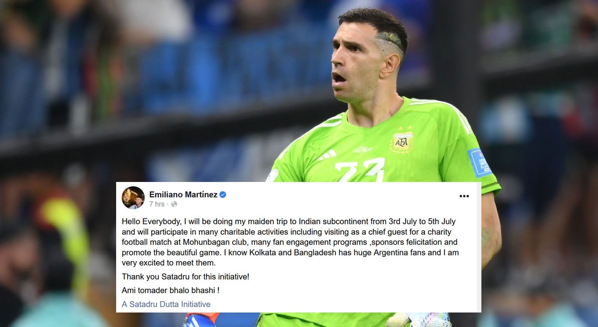 Argentine World Cup Winning Goalkeeper Emiliano Martinez To Visit Kolkata  Mohun Bagan Club On 4th July