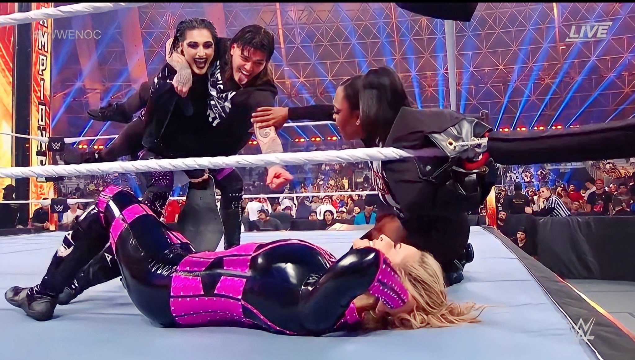 WWE Night of Champions 2023 Rhea Ripley retains SmackDown Women’s
