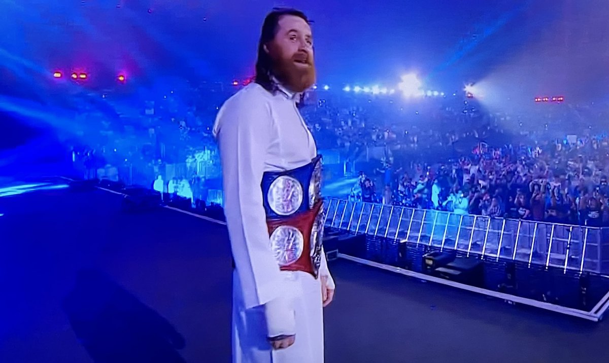 Video Sami Zayn entrance at WWE Night of Champions 2023 leaves his