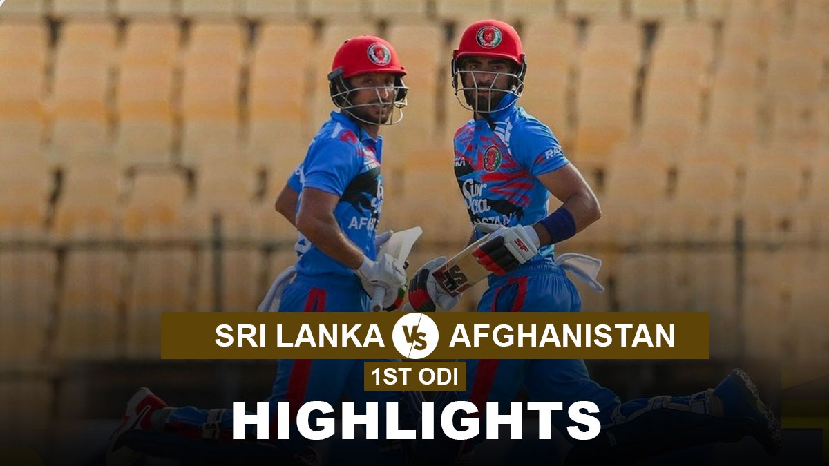 SL vs AFG 1st ODI Highlights Zadran and Shah's FIFTIES power