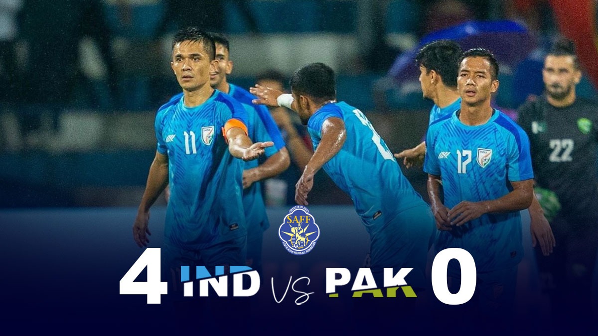 India Vs Pakistan: Sunil Chhetri HATTRICK, Blue Tigers Kick Off SAFF ...