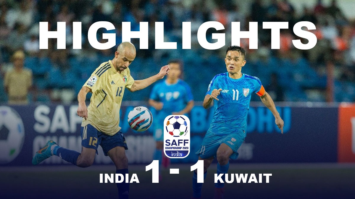 India vs Kuwait, SAFF Championship 2023 Highlights: IND draw 1-1 with KUW