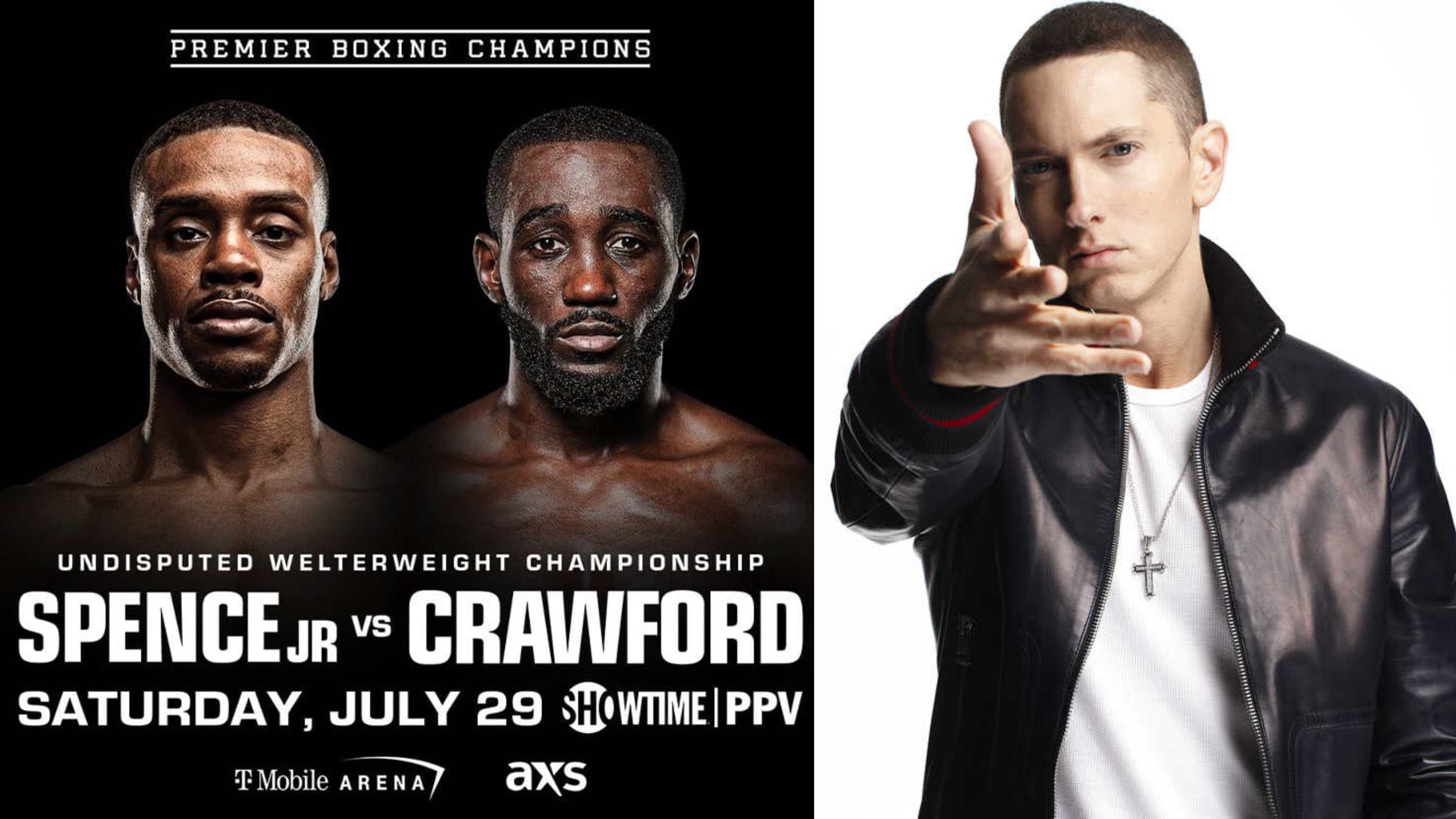 Spence Vs Crawford: Eminem Teases To Walk Out With Terence Crawford On ...