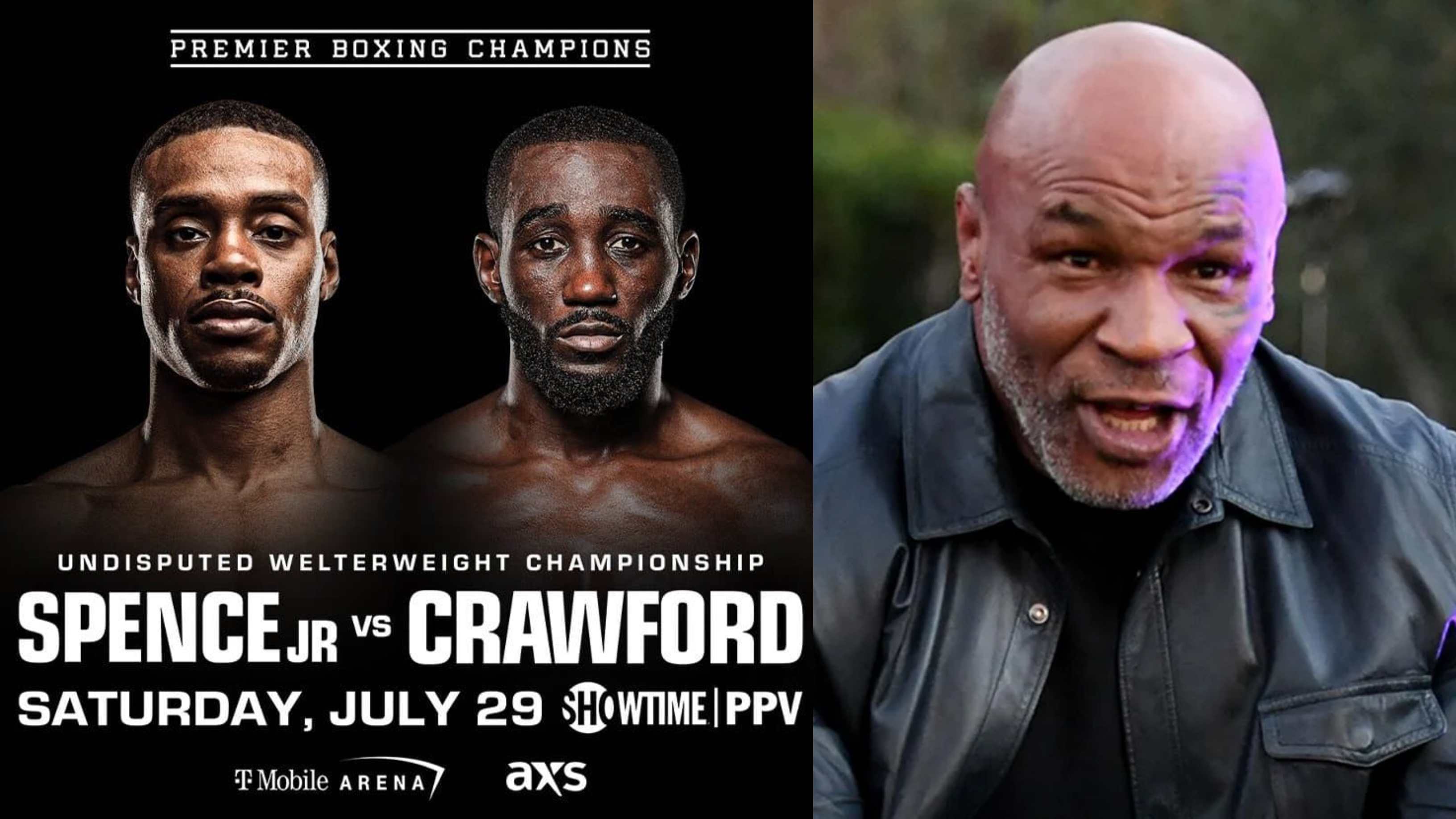 WATCH: Mike Tyson Predicts Knockout In Errol Spence vs Terence Crawford ...