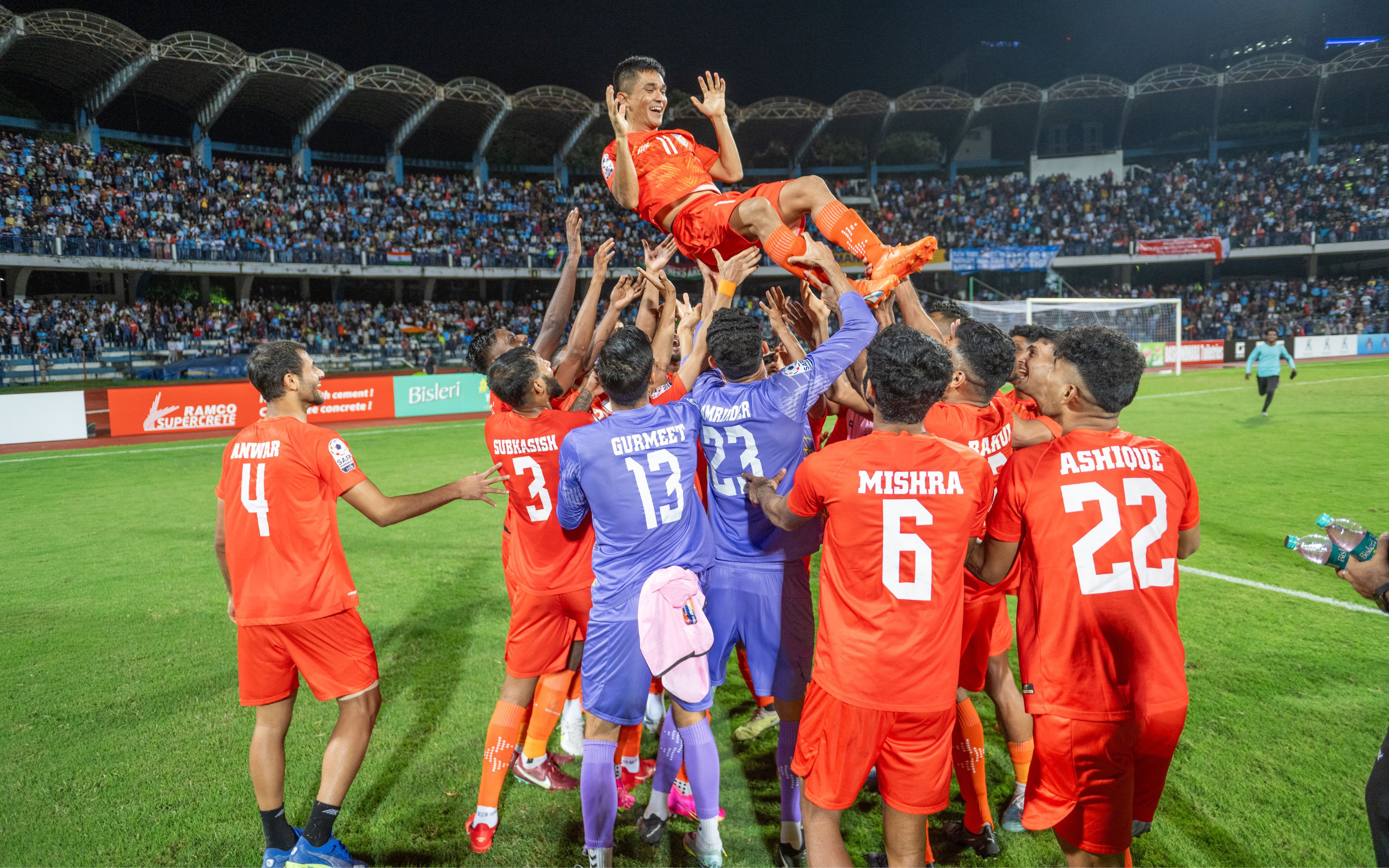 India vs Kuwait: Gurpreet Singh Sandhu saves penalty as Indian Football led by Sunil Chhetri win SAFF Championship 2023 for record ninth time