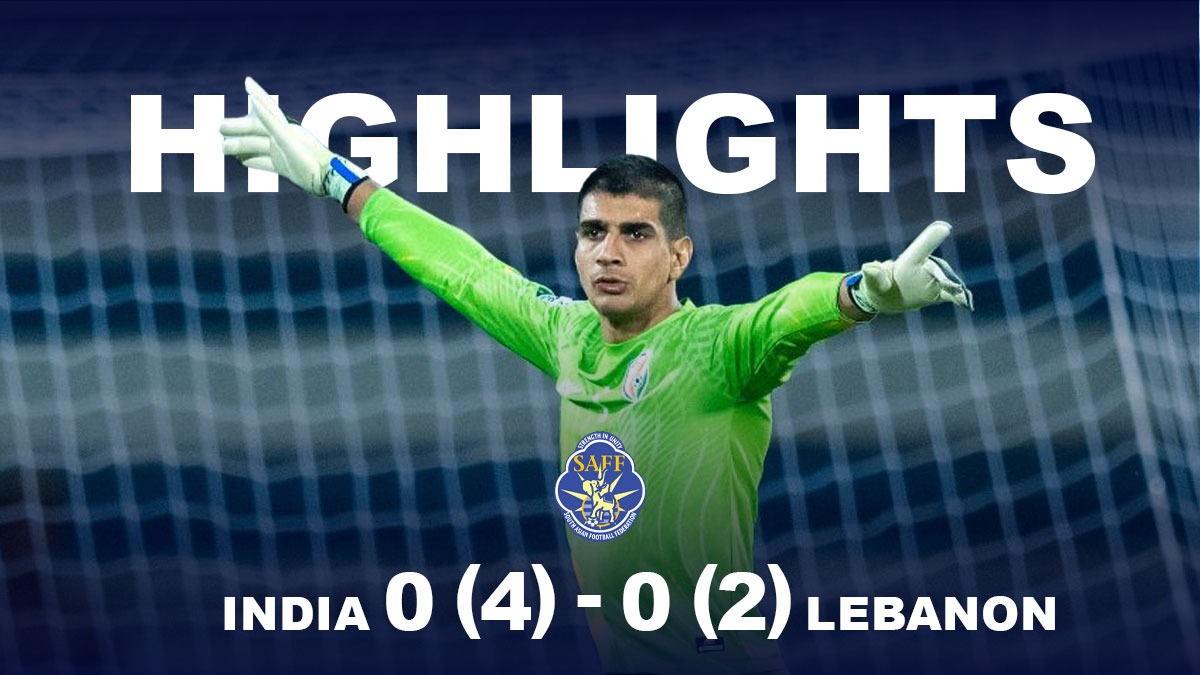 India vs Lebanon Semifinal Football highlights, SAFF Championship