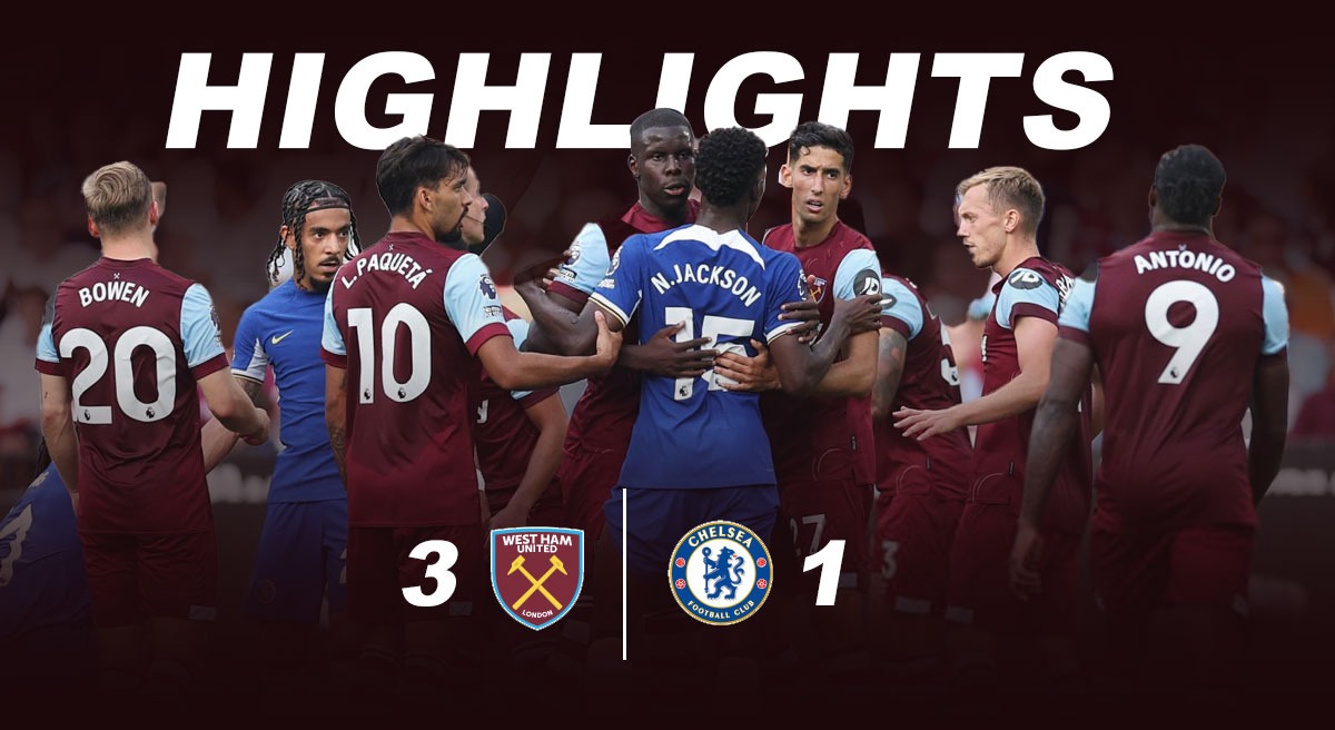 West Ham 3 1 Chelsea Highlights West Ham Hammers Million Dollar Chelsea 7762