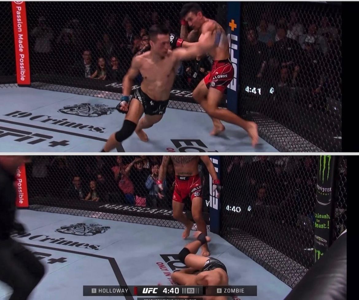 Max Holloway knocks out The Korean Zombie at UFC Fight Night