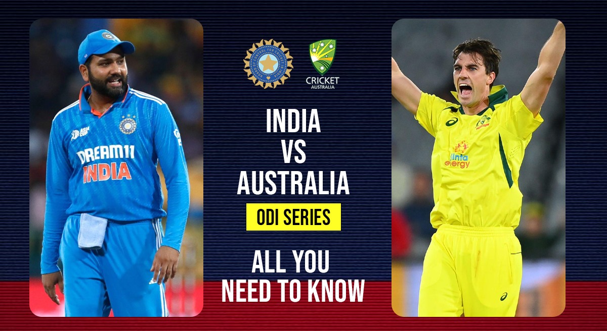 India Vs Australia Odi Series Squads Schedule Timings Live