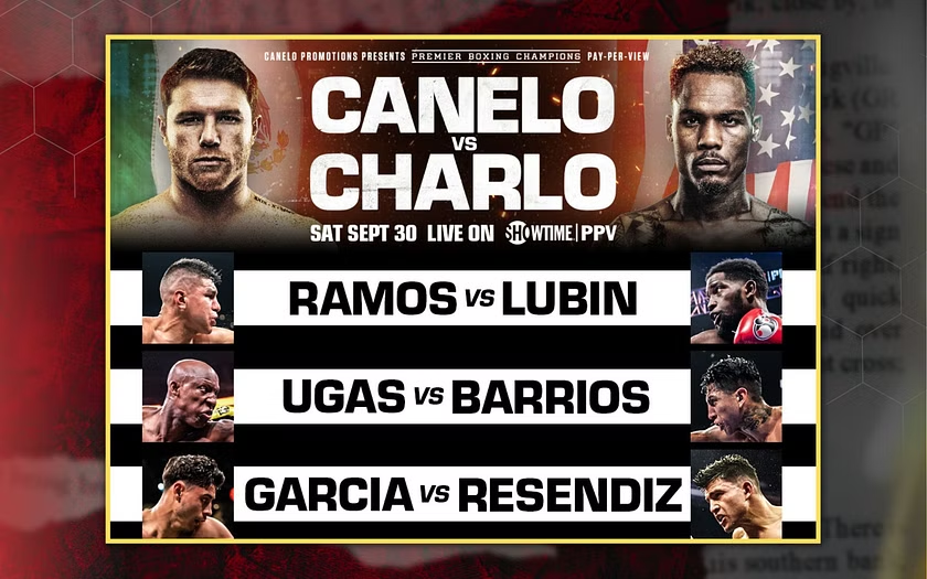 Canelo Alvarez Vs Jermell Charlo Complete Undercard