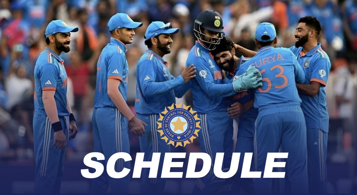 Cricket Matches of India, Check India's Schedule for remainder