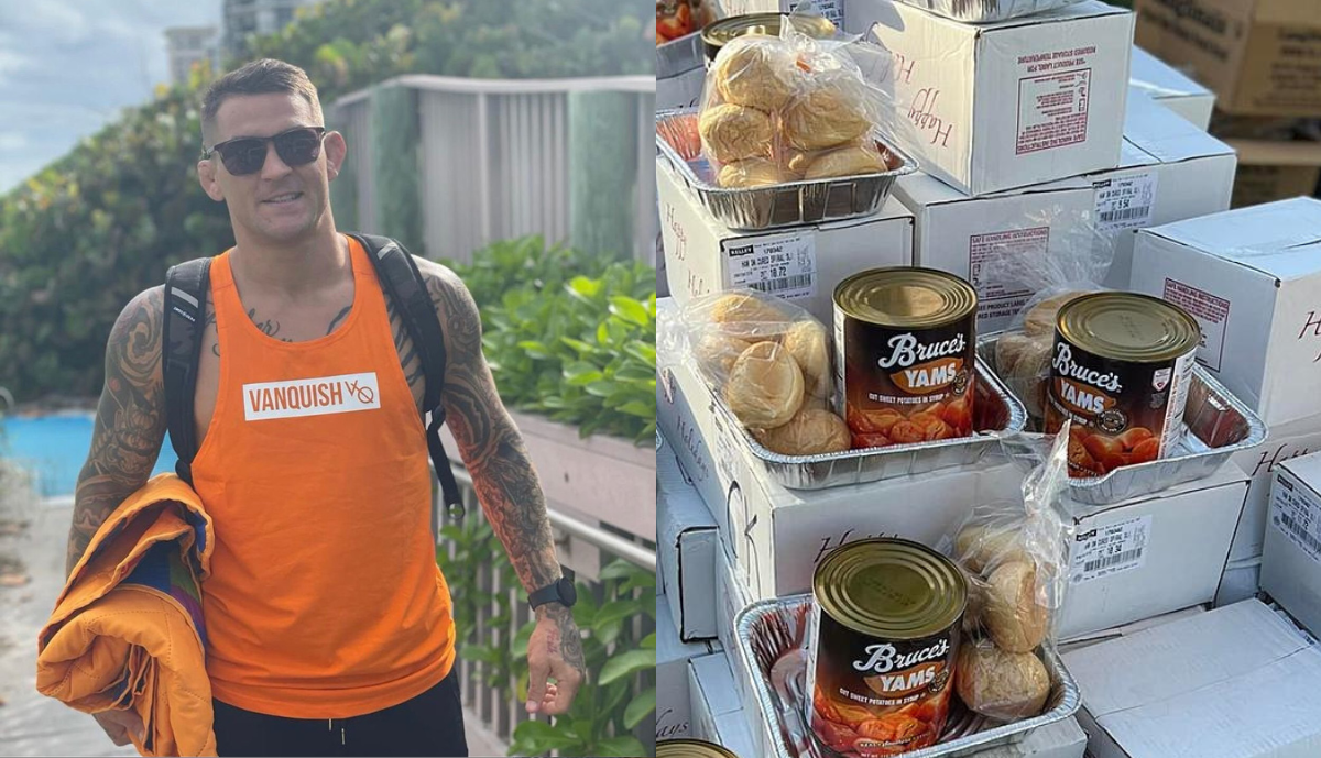 Dustin Poirier’s Good Fight Foundation Provides Meals for 500 Families