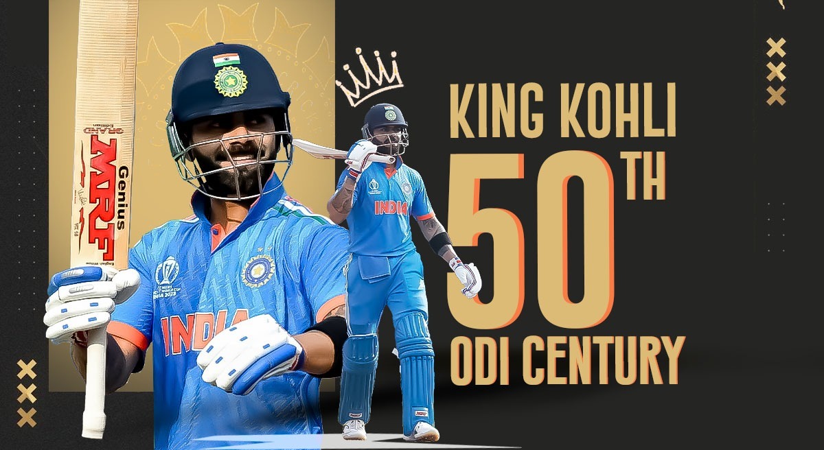 Virat Kohli Makes History with 50th ODI Century in IND vs NZ Match, Surpassing Sachin Tendulkar’s Record