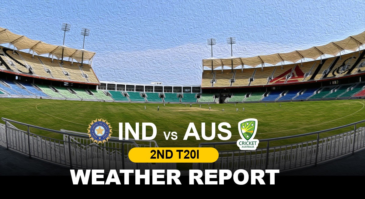 Rain Threatens to Disrupt IND vs AUS 2nd T20I